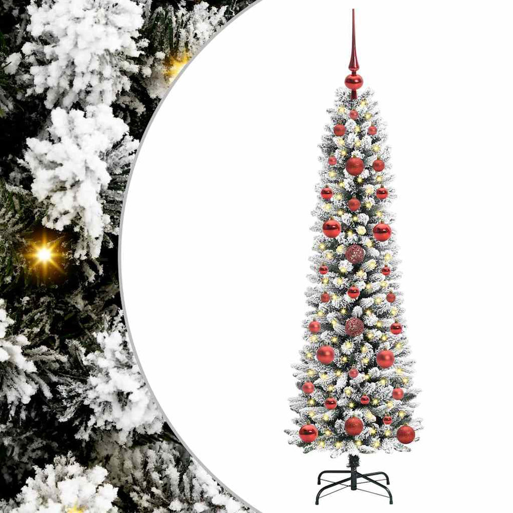 Vidaxl kunstkerstboom met 150 led wit 120 cm pvc en metaal en plastic