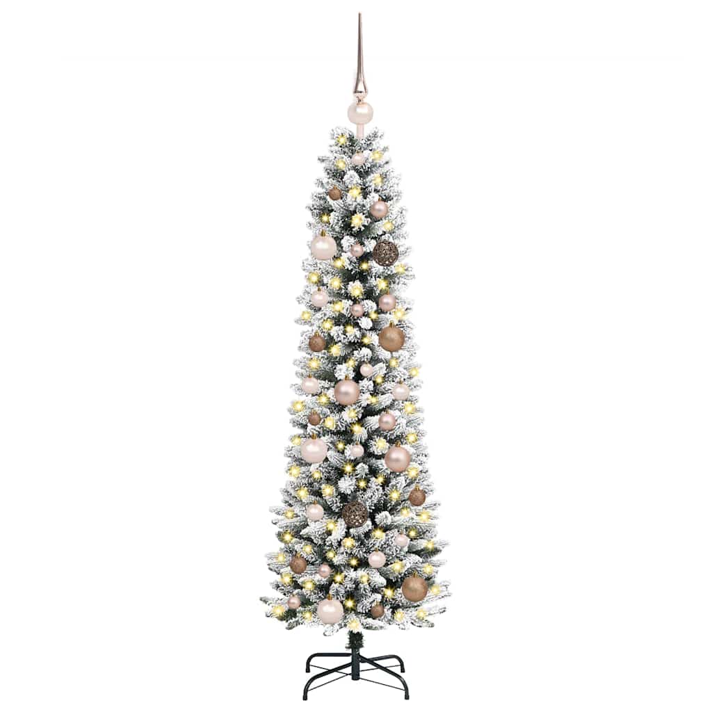 Vidaxl kunstkerstboom met 150 led wit 150 cm pvc en metaal en plastic