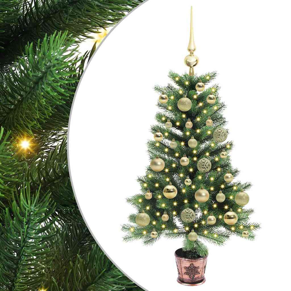 Vidaxl kerstboom met 150 led met standaard groen 90 cm pe