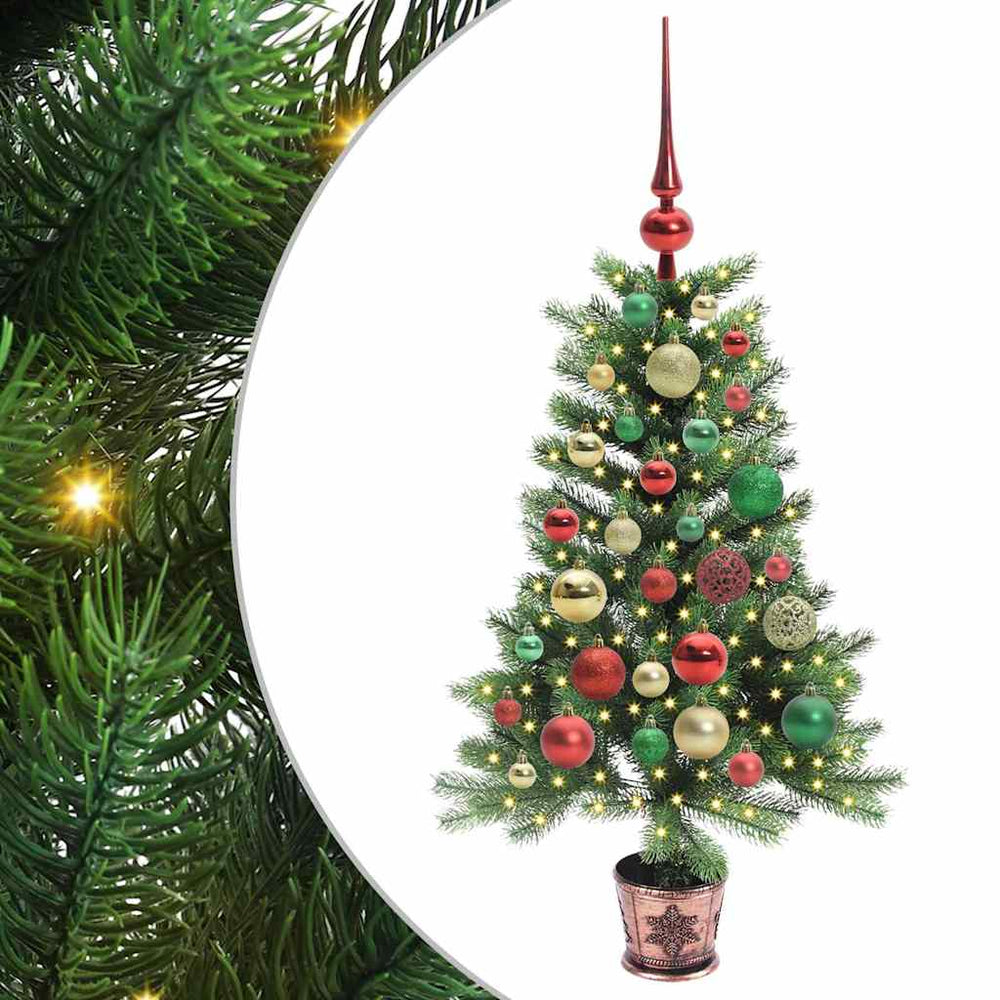 Vidaxl kerstboom met 150 led met standaard groen 90 cm pe