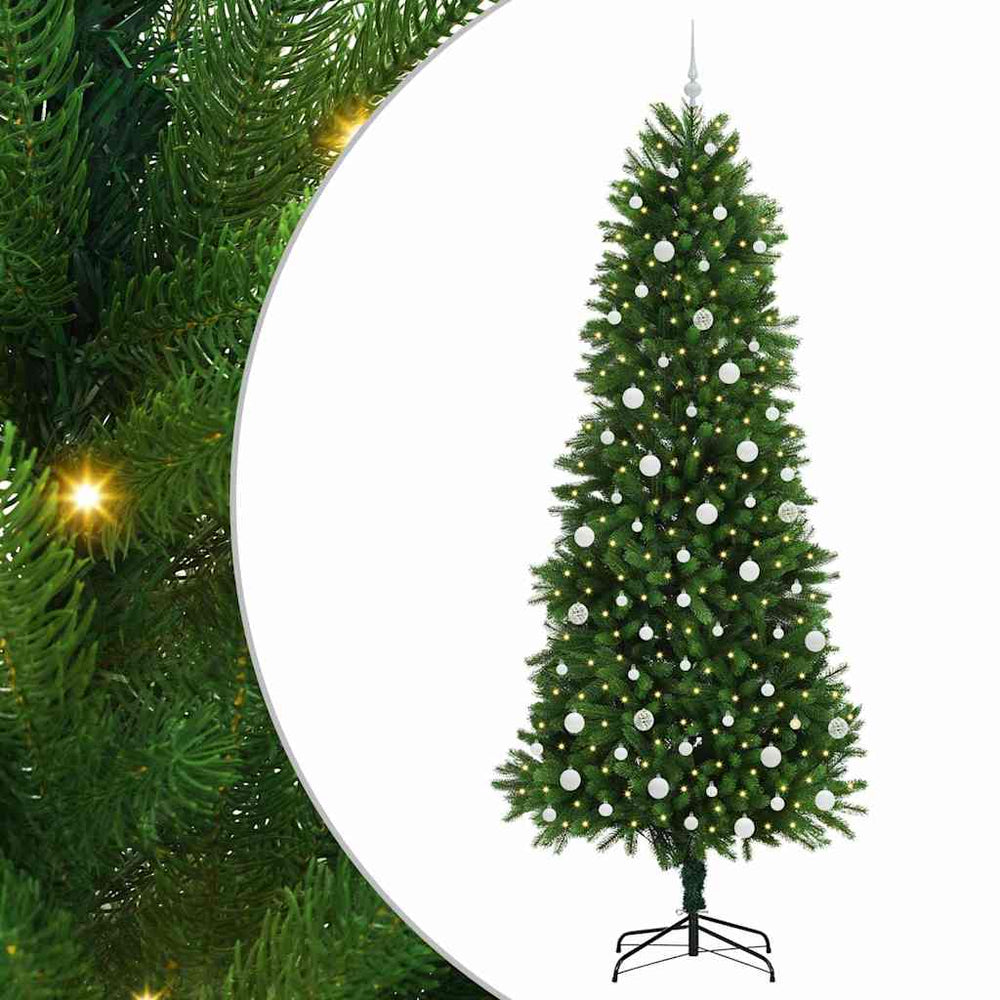 Vidaxl kerstboom met 300 led met standaard groen 240 cm pe