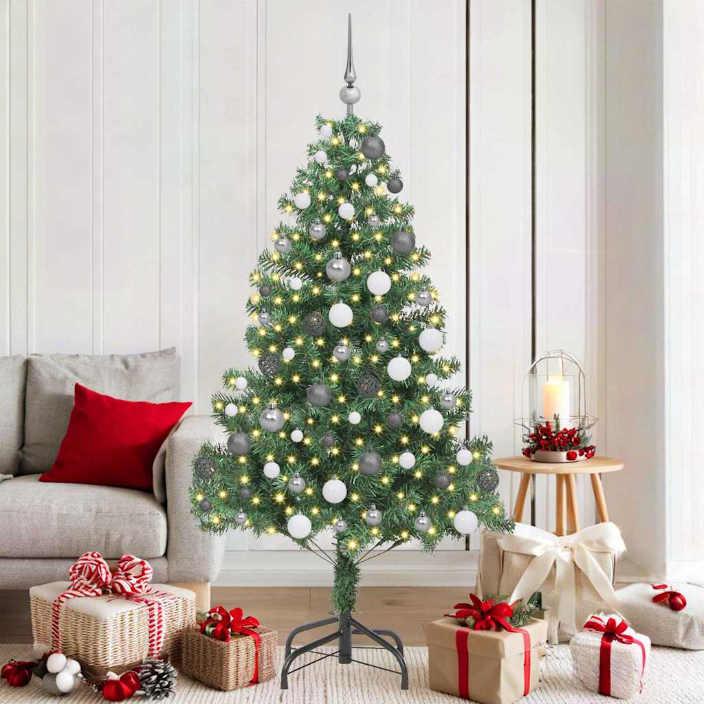Vidaxl kerstboom met 300 led met standaard groen 180 cm pvc