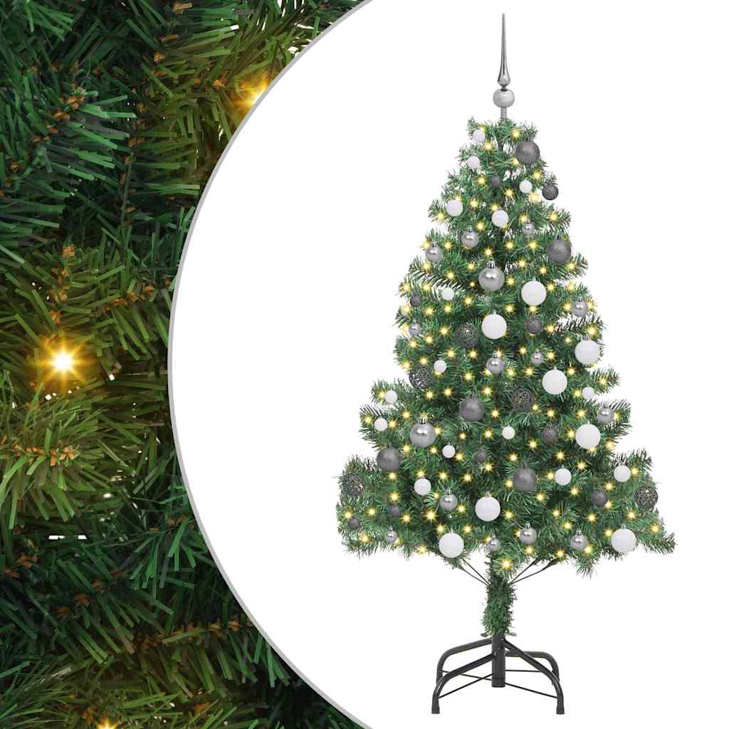 Vidaxl kerstboom met 300 led met standaard groen 180 cm pvc