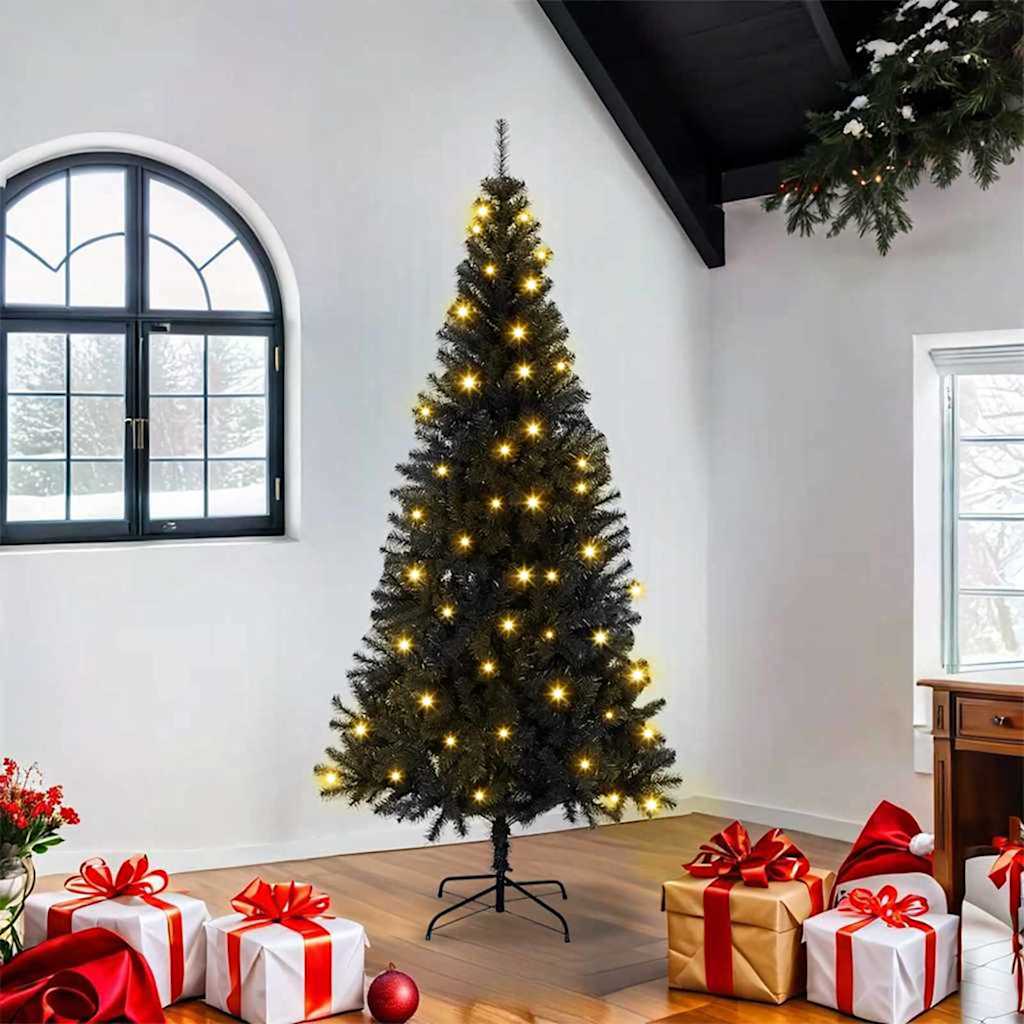 Vidaxl kerstboom zwart 180 cm pvc