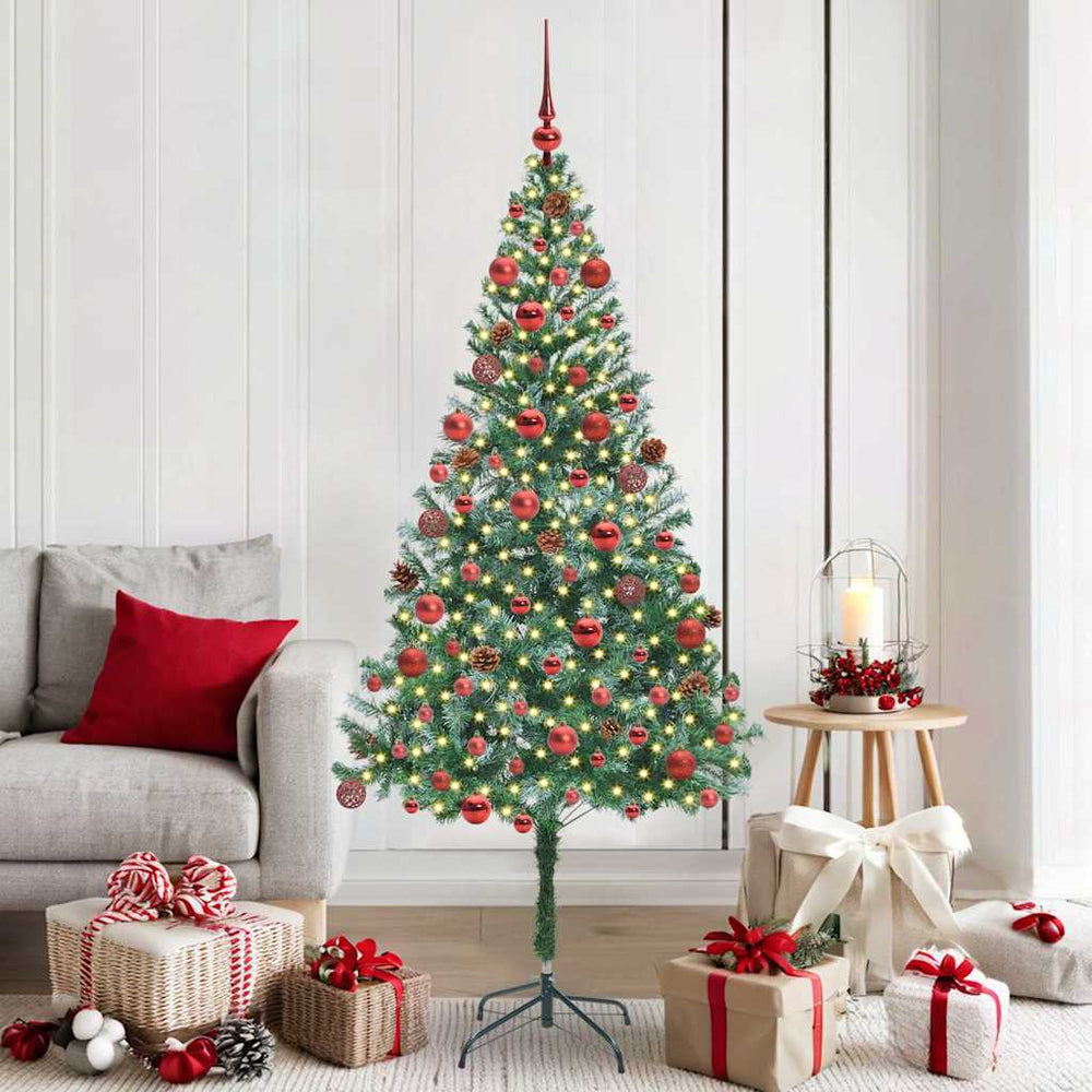 Vidaxl kunstkerstboom met 300 led groen 180 cm pvc en staal