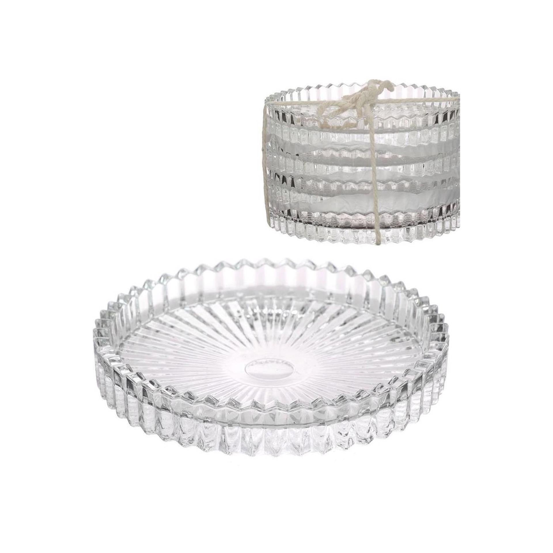 Ideas for seasons glazen schaaltjes kate ã˜10xh6,5cm helder set 4