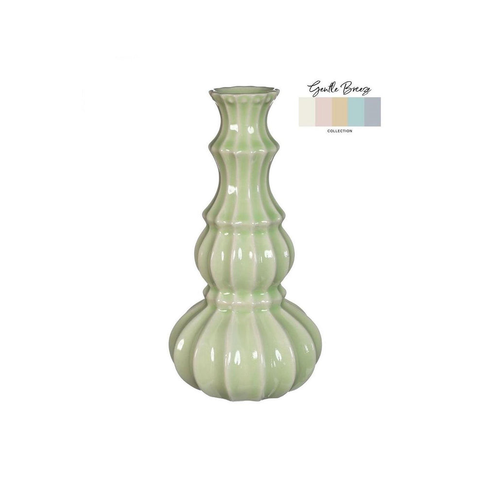 Ideas 4 seasons vaas delphi ø10,3xh20cm linde groen