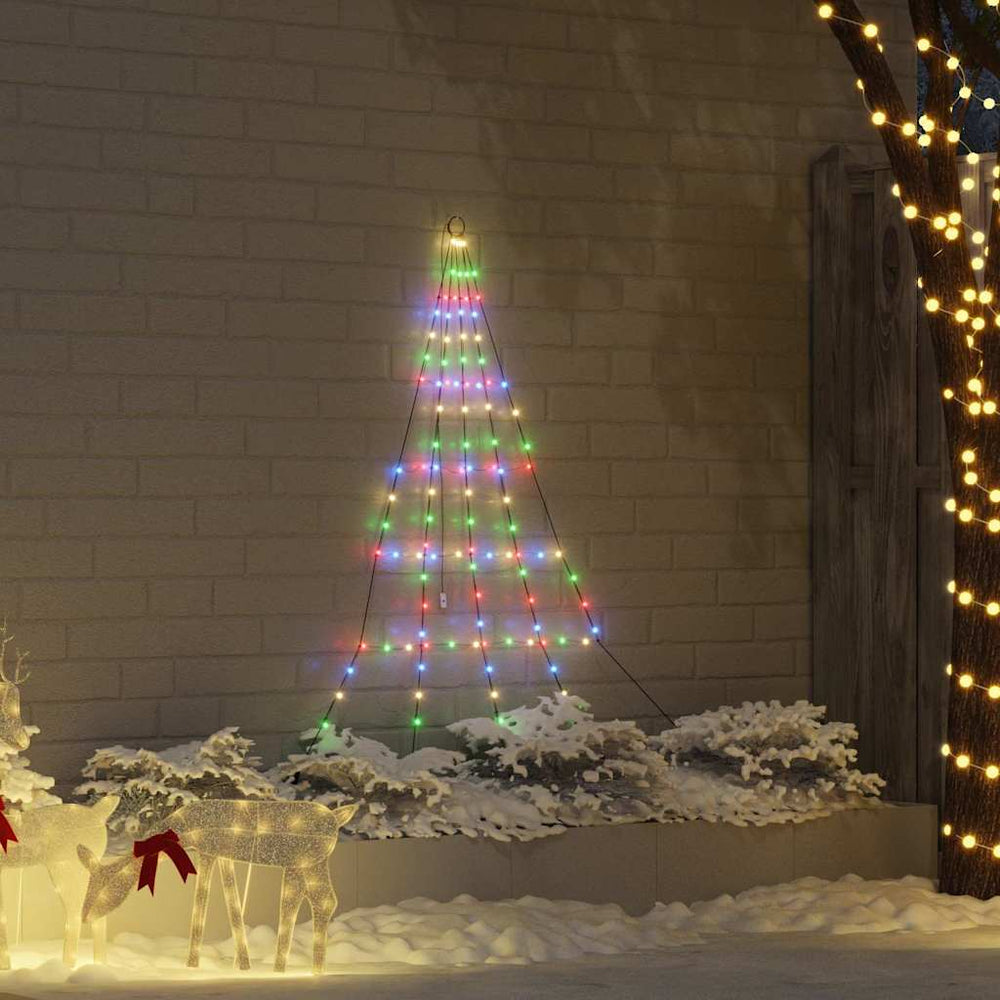Vidaxl led kerstboom met grondspiesjes multikleur 182 cm metaal