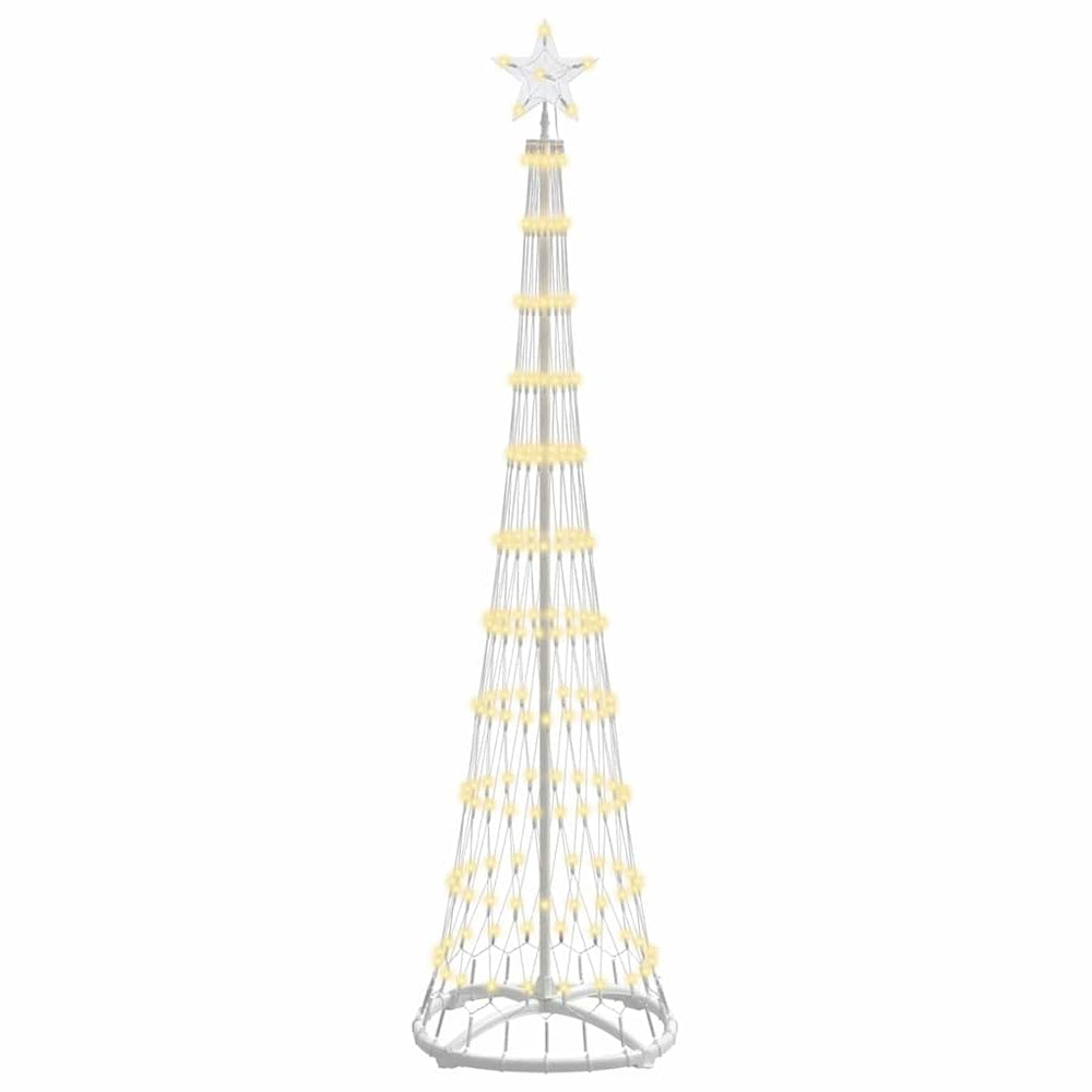 Vidaxl led kerstboom met 230 led warmwit 51 x 51 x 190 cm metaal