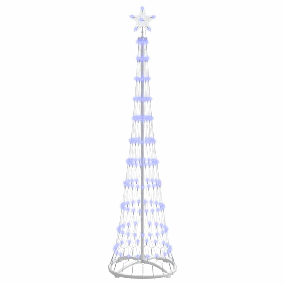 Vidaxl led kerstboom met 230 led blauw 51 x 51 x 190 cm metaal