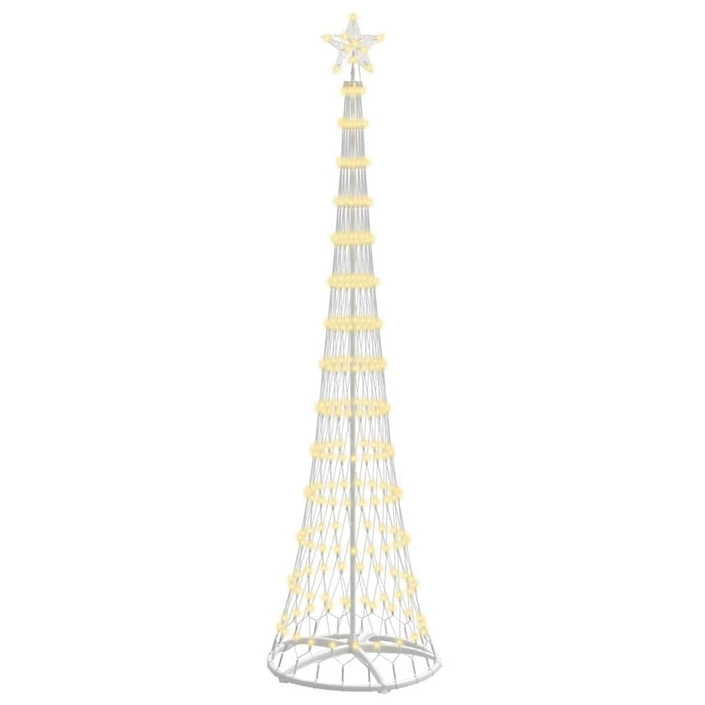 Vidaxl led kerstboom met 290 led warmwit 70 x 70 x 250 cm metaal