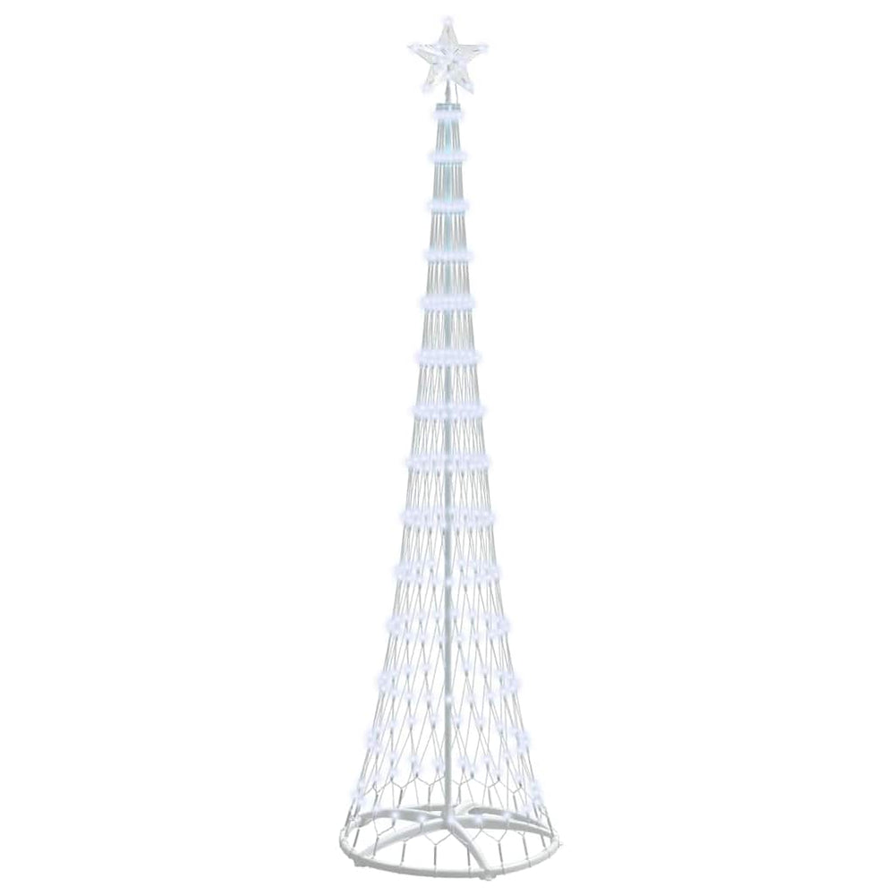 Vidaxl led kerstboom met 290 led koudwit 70 x 70 x 250 cm metaal
