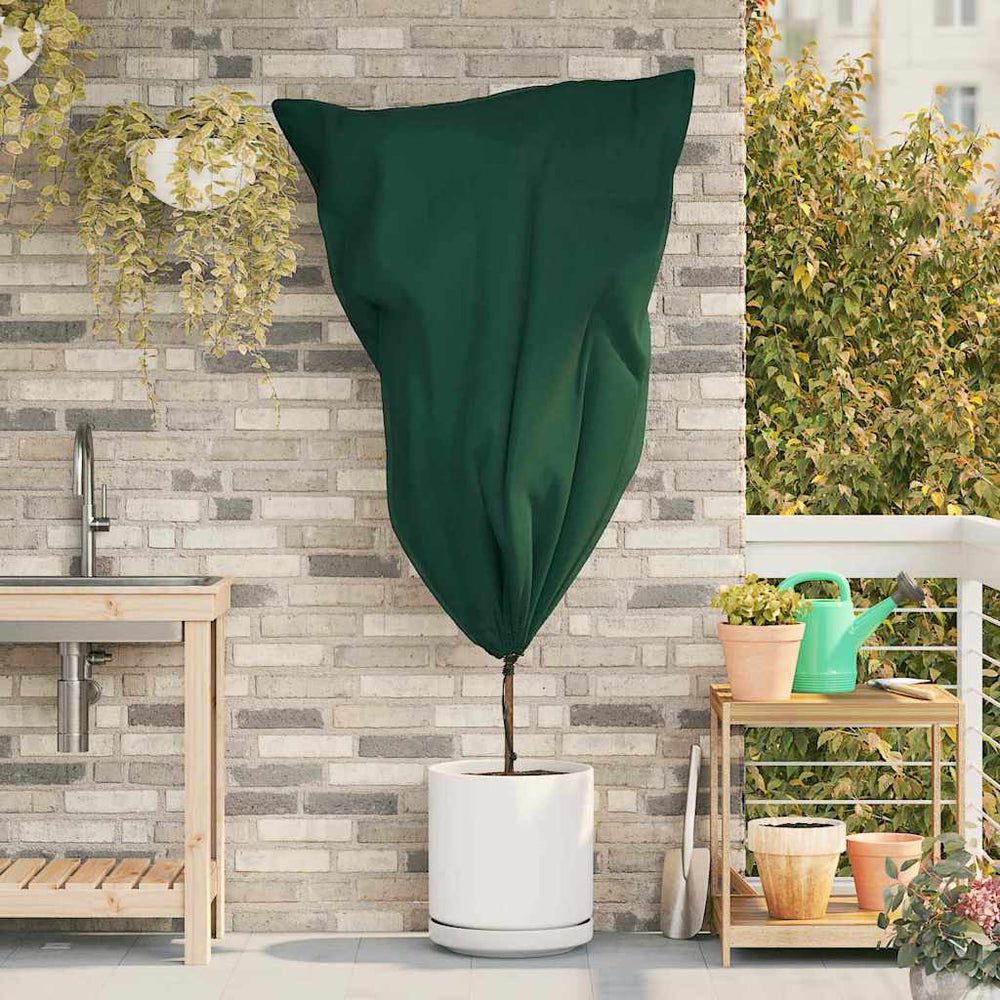 Vidaxl vorstbescherming plantenfleece covers 10 pcs groen 0,8 x 1,2 m