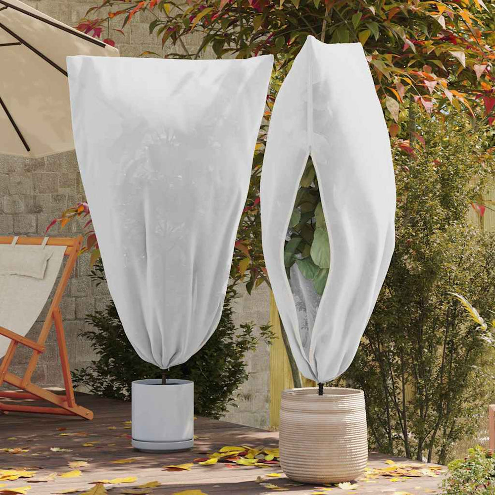 Vidaxl vorstbescherming plantenfleece covers 5 pcs wit 1,55 x 1,55 m