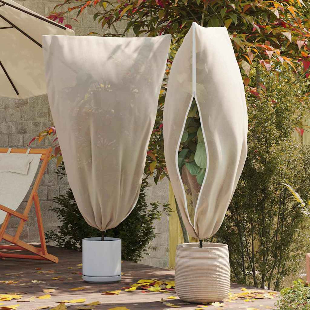 Vidaxl vorstbescherming plantenfleece covers 5 pcs beige 1,55 x 1,55 m