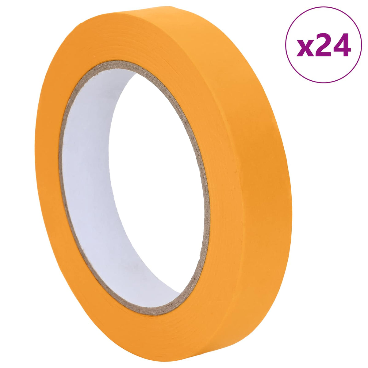 Vidaxl verf maskertapes 24 st geel 19mm x 50m papier