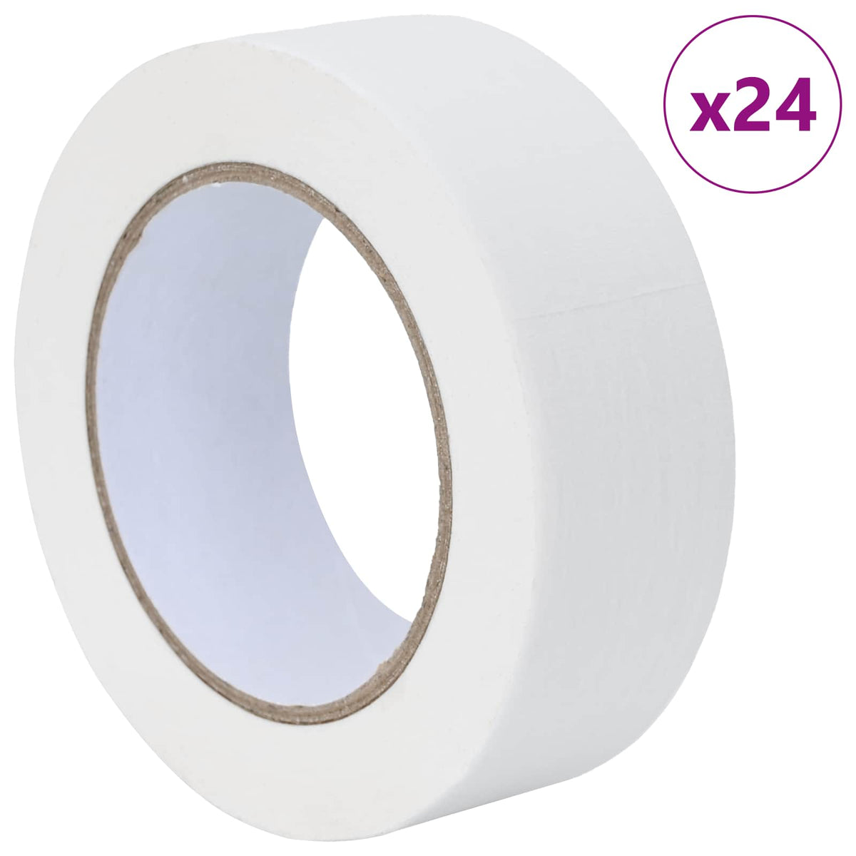 Vidaxl verf maskertapes 24 st wit 38mm x 50m papier
