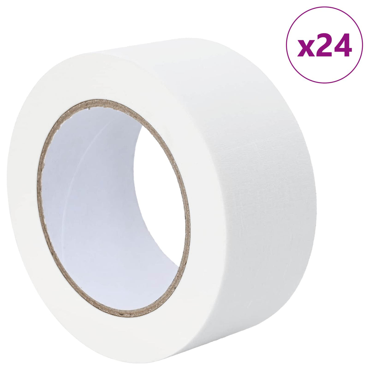 Vidaxl verf maskertapes 24 st wit 50mm x 50m papier
