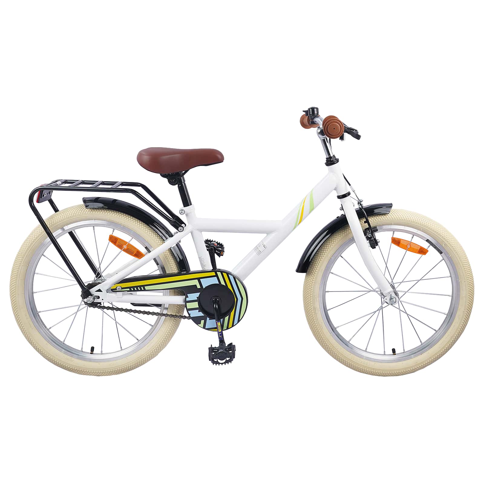 Vidaxl kinderfiets 24 inch voor 8-12 jaar oud wit