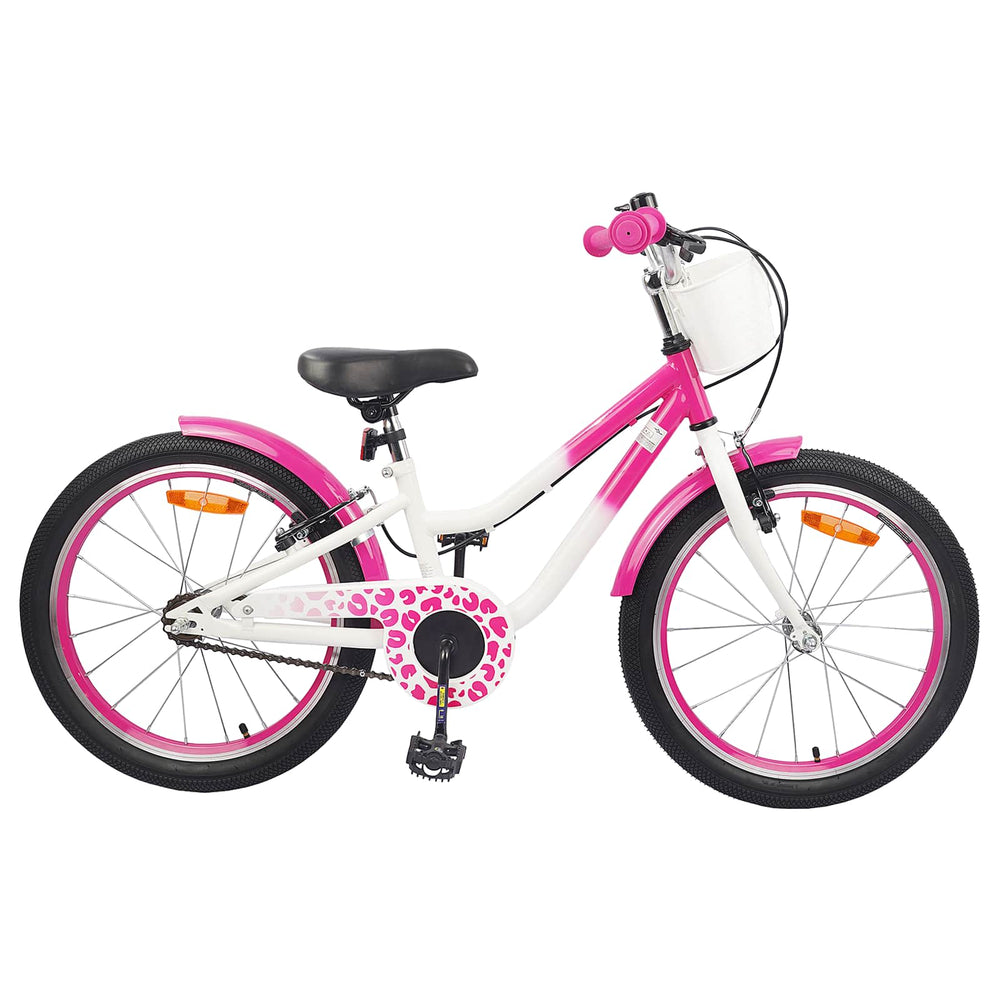 Vidaxl kinderfiets 20 inch voor 6-11 jaar oud donkerroze