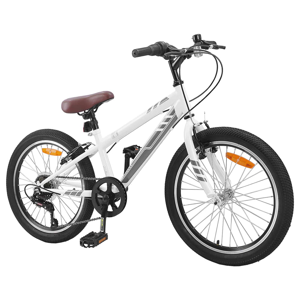 Vidaxl mountainbike 20 inch 6-speed voor 5-8 jaar oud wit