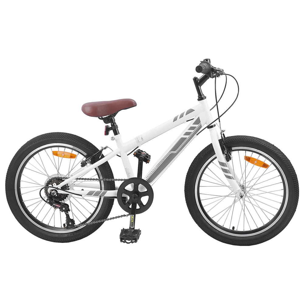 Vidaxl mountainbike 20 inch 6-speed voor 5-8 jaar oud wit