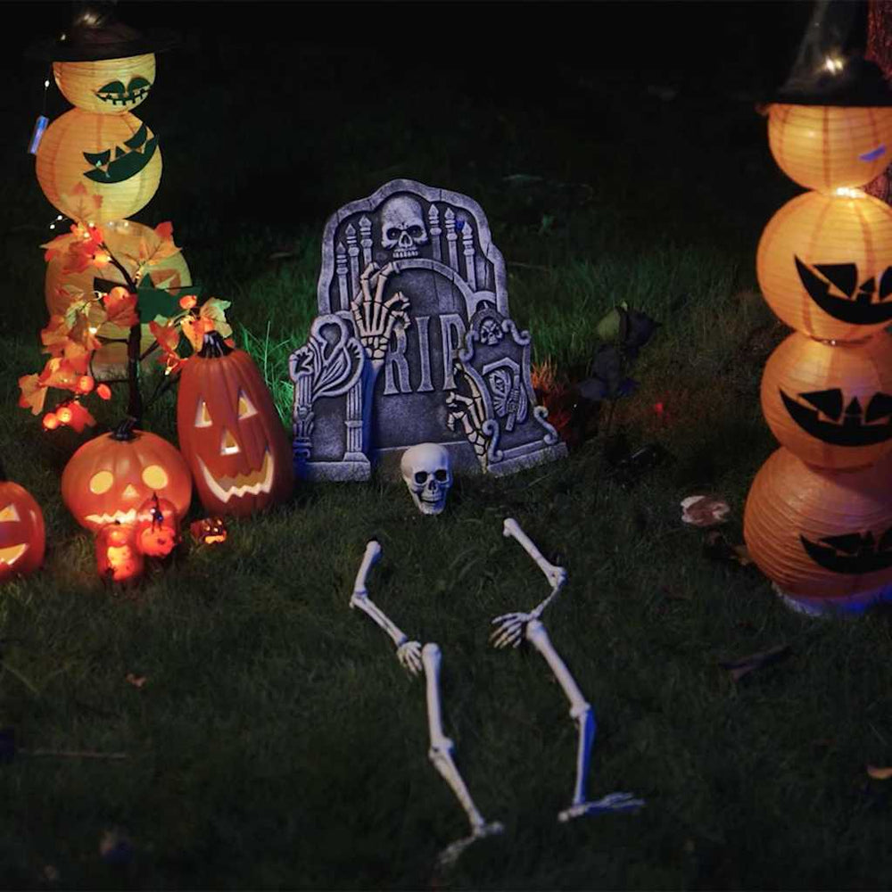 Vidaxl halloween skelet wit 45,5 x 13 cm kunststof