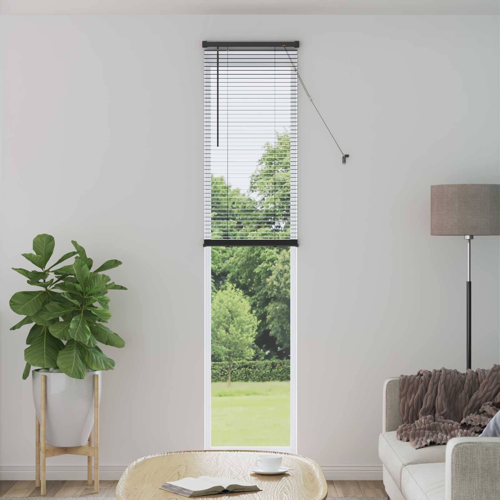 Vidaxl venetiaanse blind verstelbaar zilvergrijs 213 x 60 cm pvc