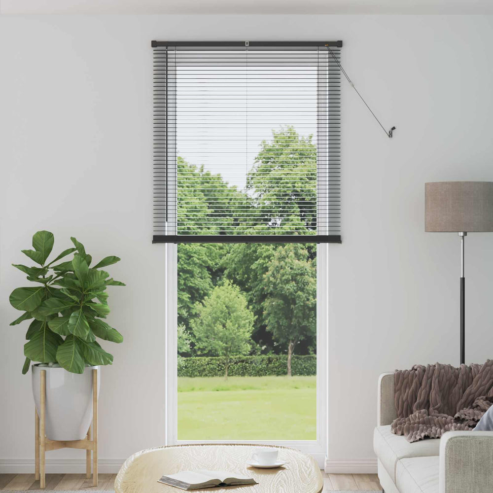 Vidaxl venetiaanse blind verstelbaar zilvergrijs 213 x 80 cm pvc