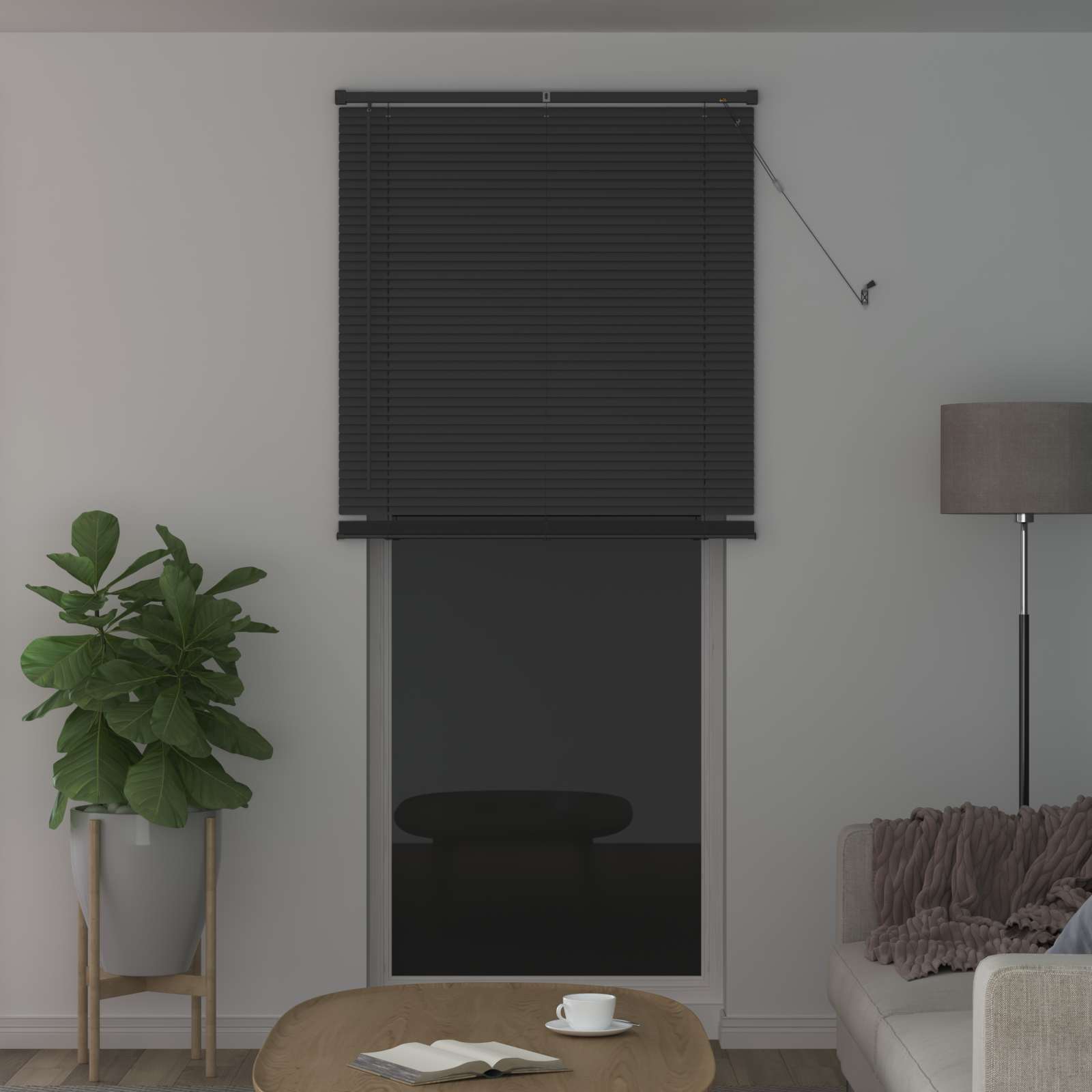 Vidaxl venetiaanse blind verstelbaar zilvergrijs 213 x 80 cm pvc