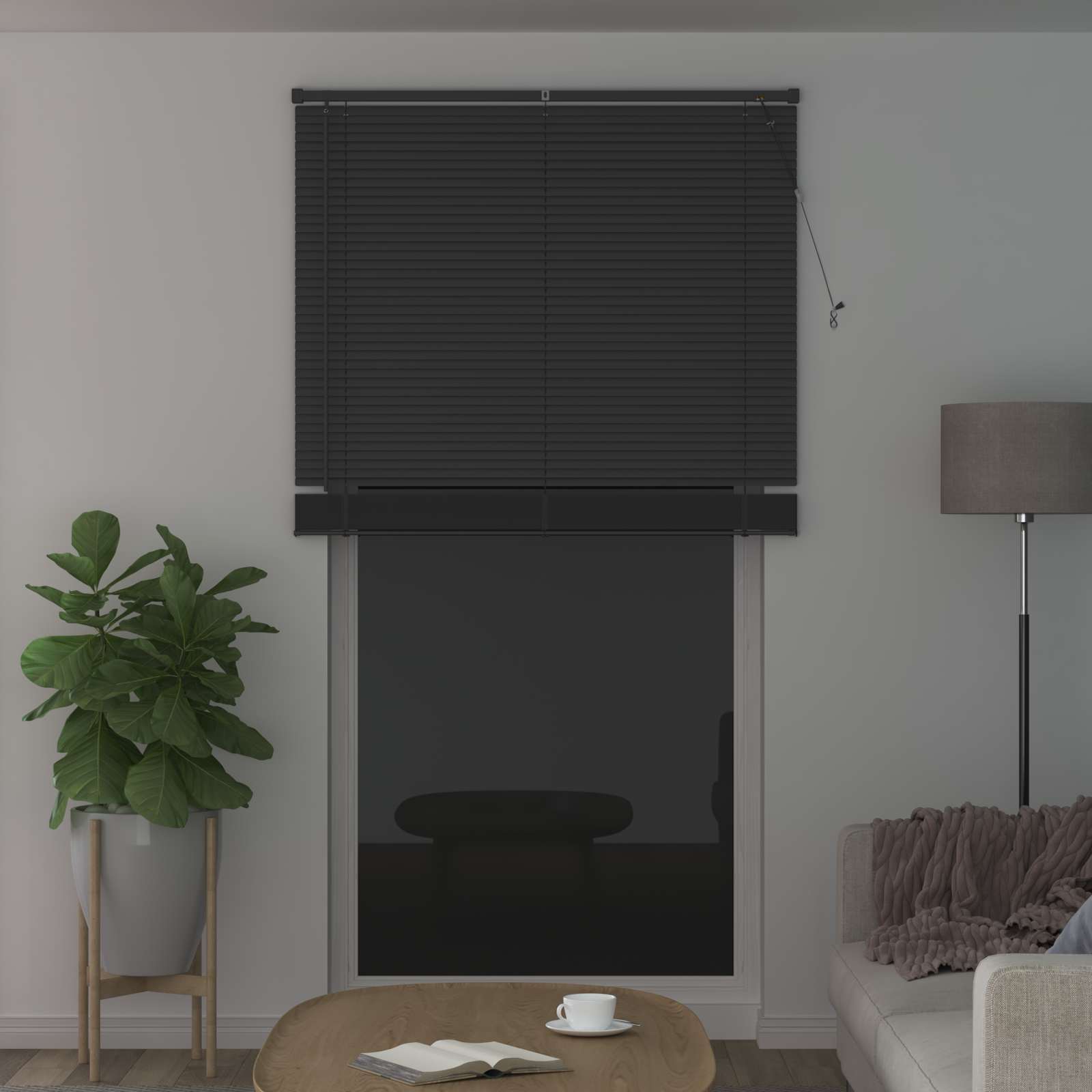Vidaxl venetiaanse jaloezie zilvergrijs 213 x 110 cm 25 mm pvc