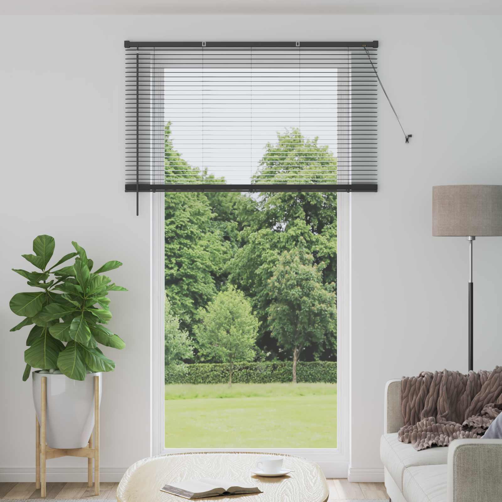 Vidaxl venetiaanse jaloezie zilvergrijs 213 x 160 cm 25 mm pvc