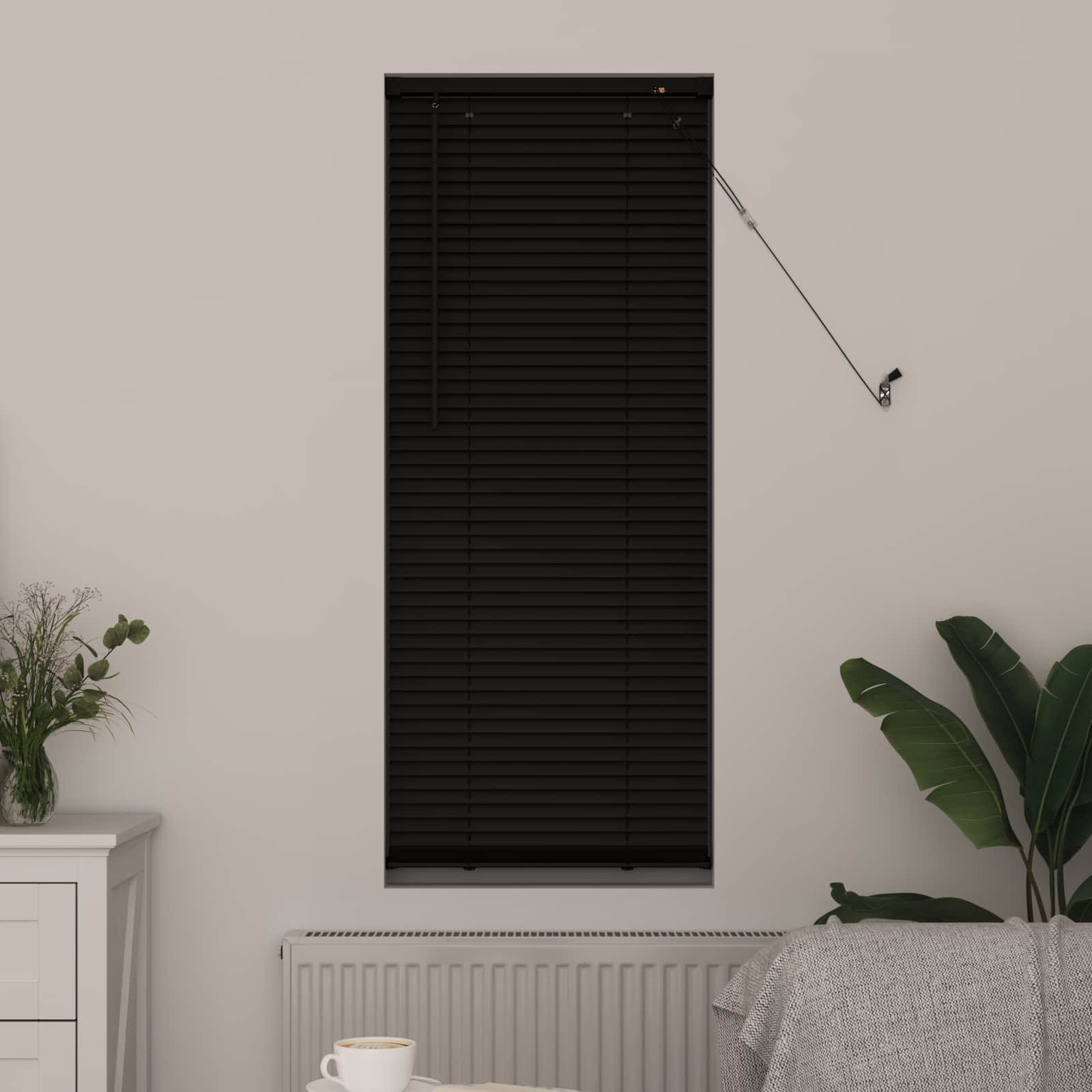 Vidaxl venetiaanse blind verstelbaar zwart 150 x 50 cm pvc