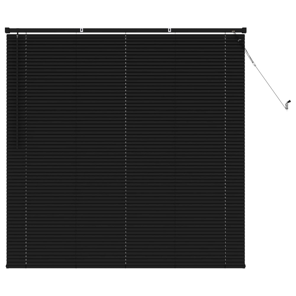 Vidaxl venetiaanse blind verstelbaar zwart 150 x 140 cm pvc