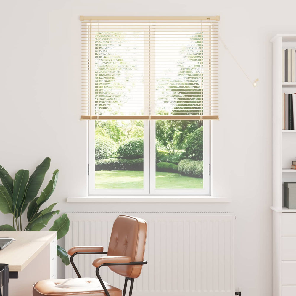 Vidaxl venetiaanse blind lichtbruin met patroon 150 x 70 cm pvc
