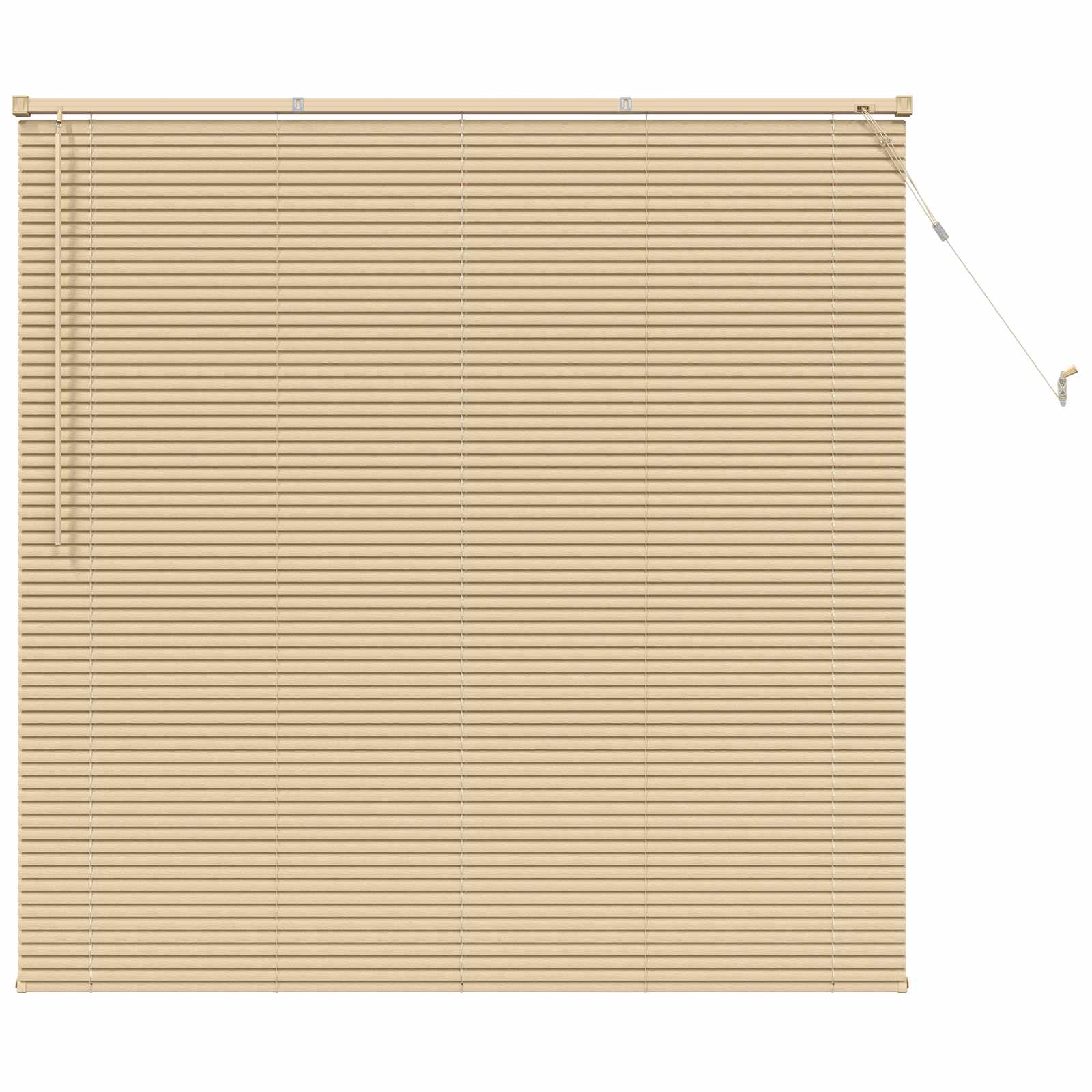 Vidaxl venetiaanse blind lichtbruin met patroon 150 x 140 cm pvc