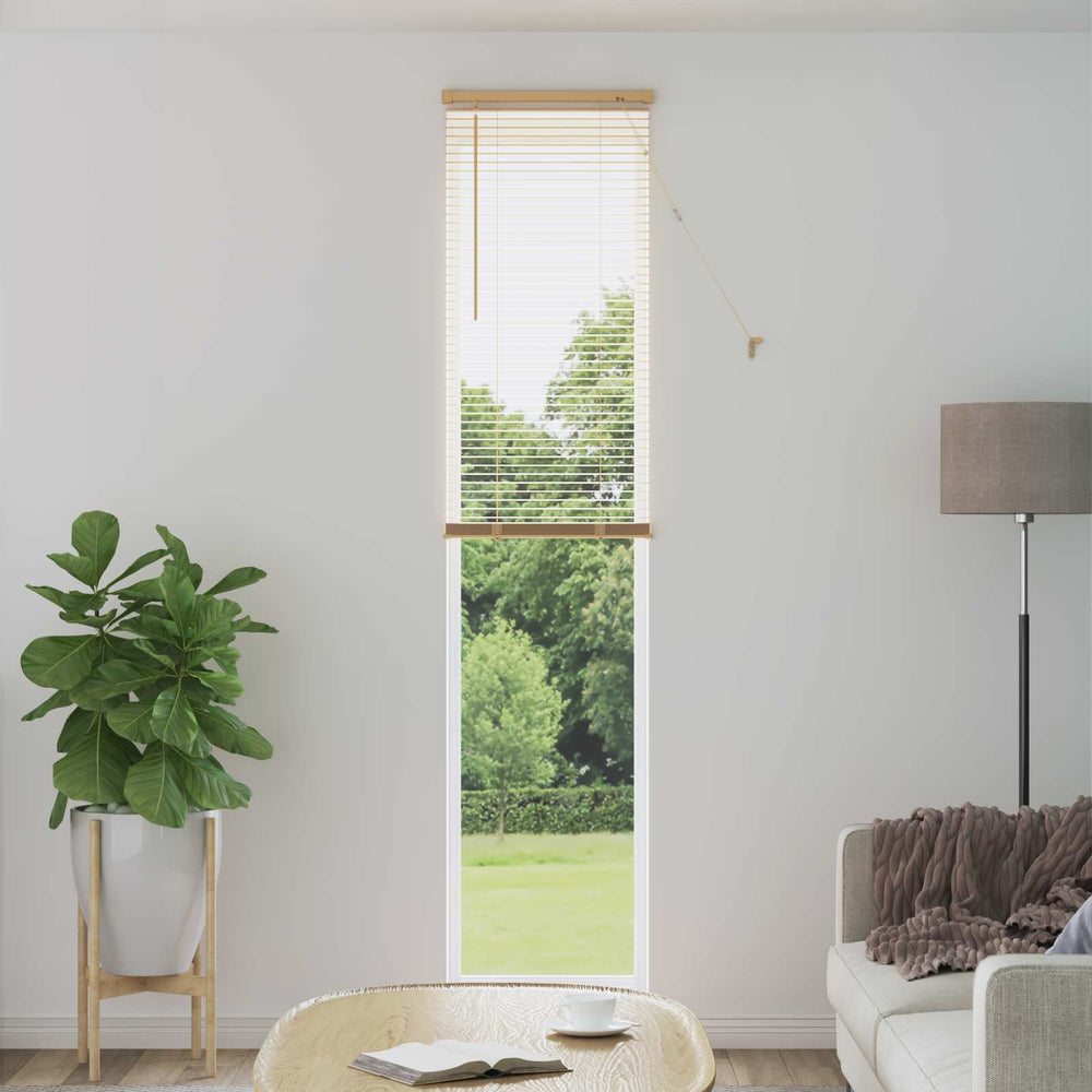 Vidaxl venetiaanse blind lichtbruin met patroon 213 x 60 cm pvc