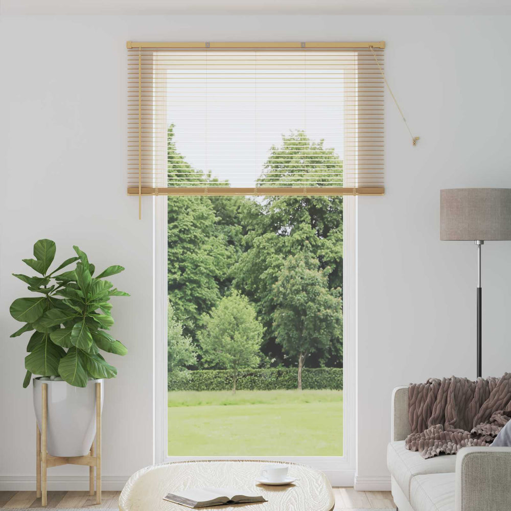 Vidaxl venetiaanse blind lichtbruin met patroon 213 x 160 cm pvc