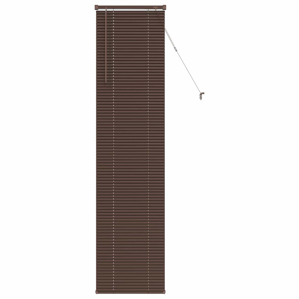 Vidaxl venetiaanse blind donkerbruin met patroon 213 x 60 cm pvc