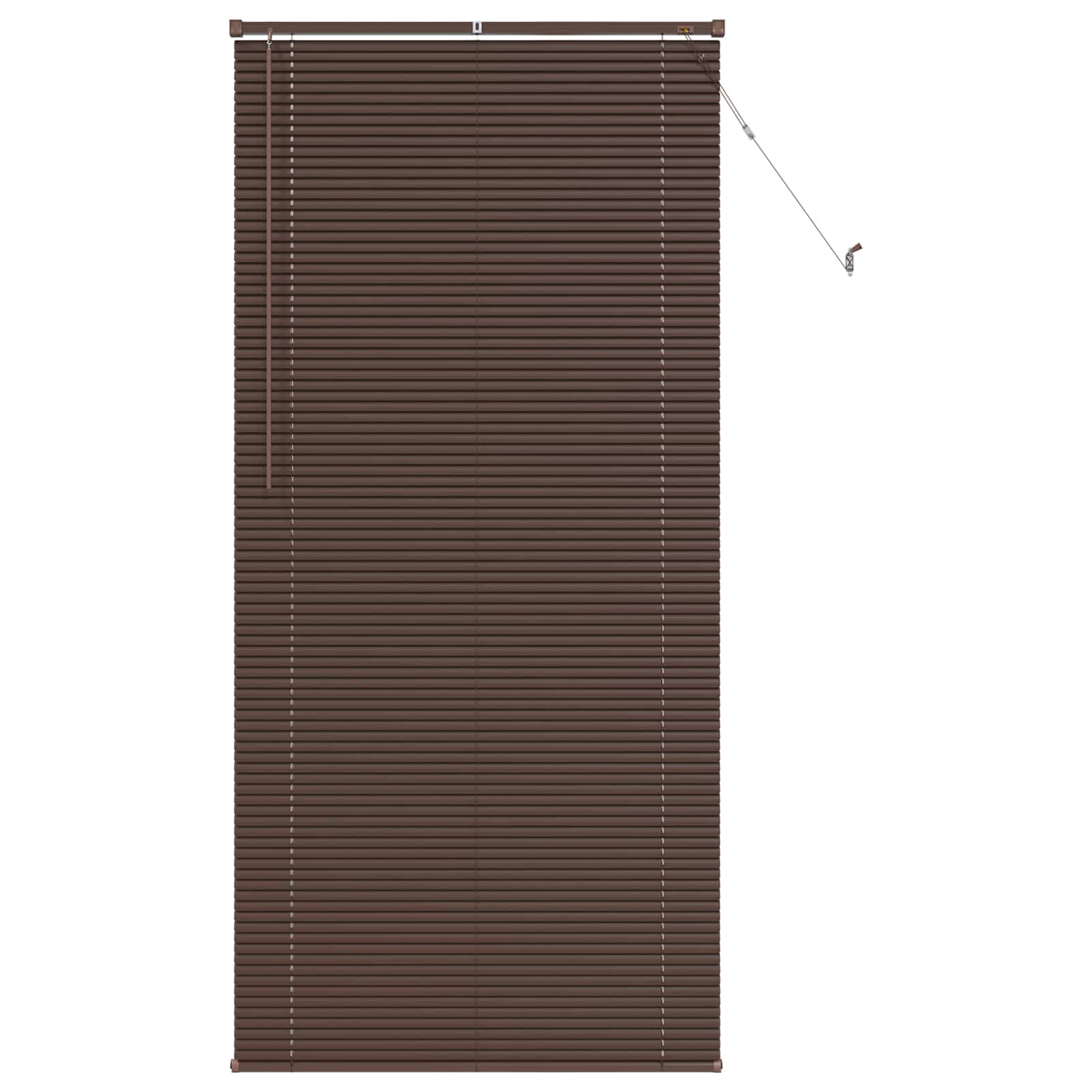 Vidaxl venetiaanse blind donkerbruin met patroon 213 x 80 cm pvc