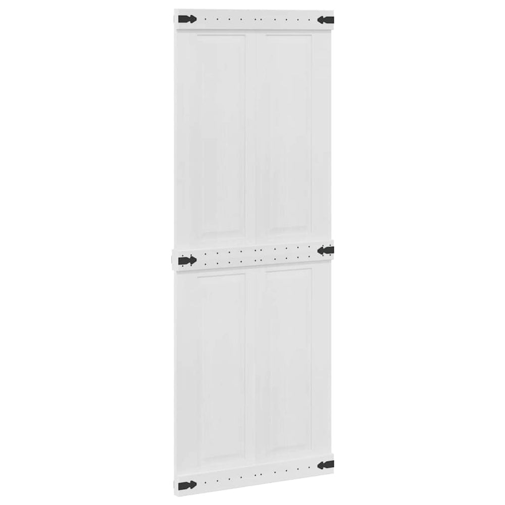 Vidaxl deur corona wit 80 x 210 cm bewerkt hout