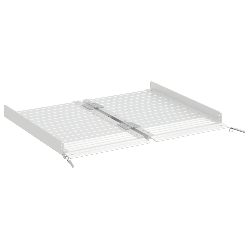 Vidaxl rolstoelhelling 270 kg zilver 62 x 73 x 5 cm aluminium