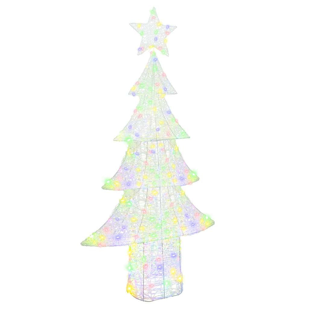 Vidaxl kerstboom met 240 led multikleur 180 cm acryl