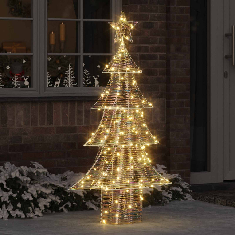 Vidaxl kerstboom met 160 led warmwit 150 cm pet