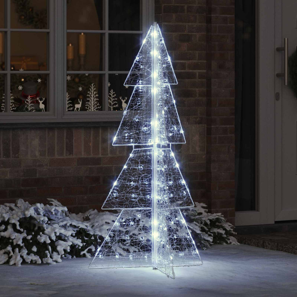 Vidaxl kerstboom met 160 led koud wit 150 cm acryl