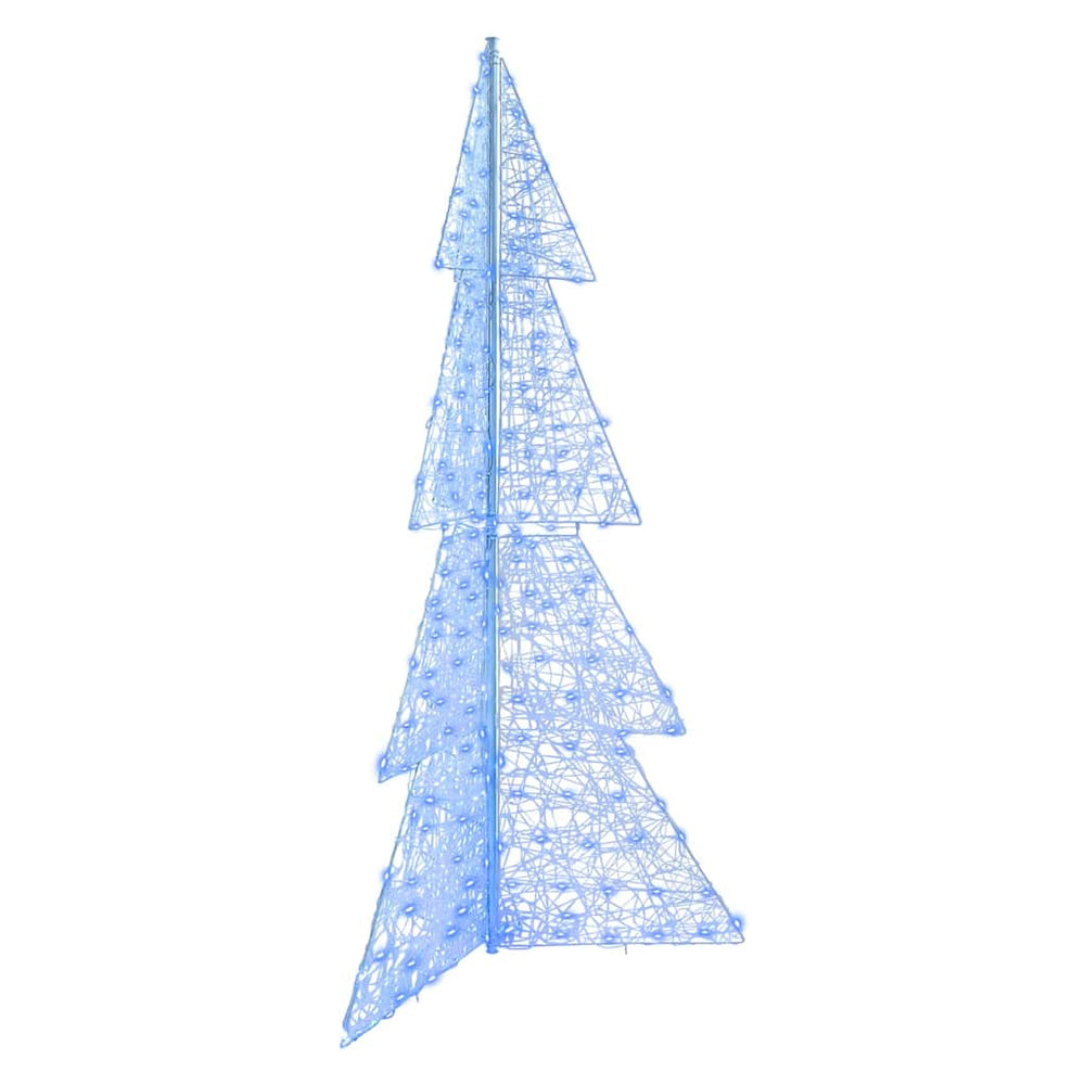 Vidaxl kerstboom met 240 led blauw 180 cm acryl