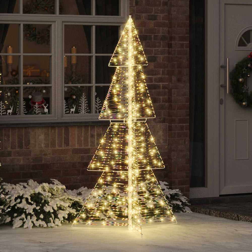 Vidaxl kerstboom met 240 led warmwit 180 cm pet