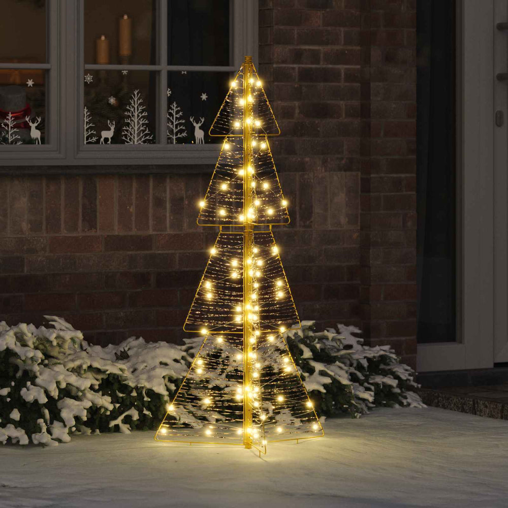 Vidaxl kerstboom met 100 led warmwit 120 cm pet