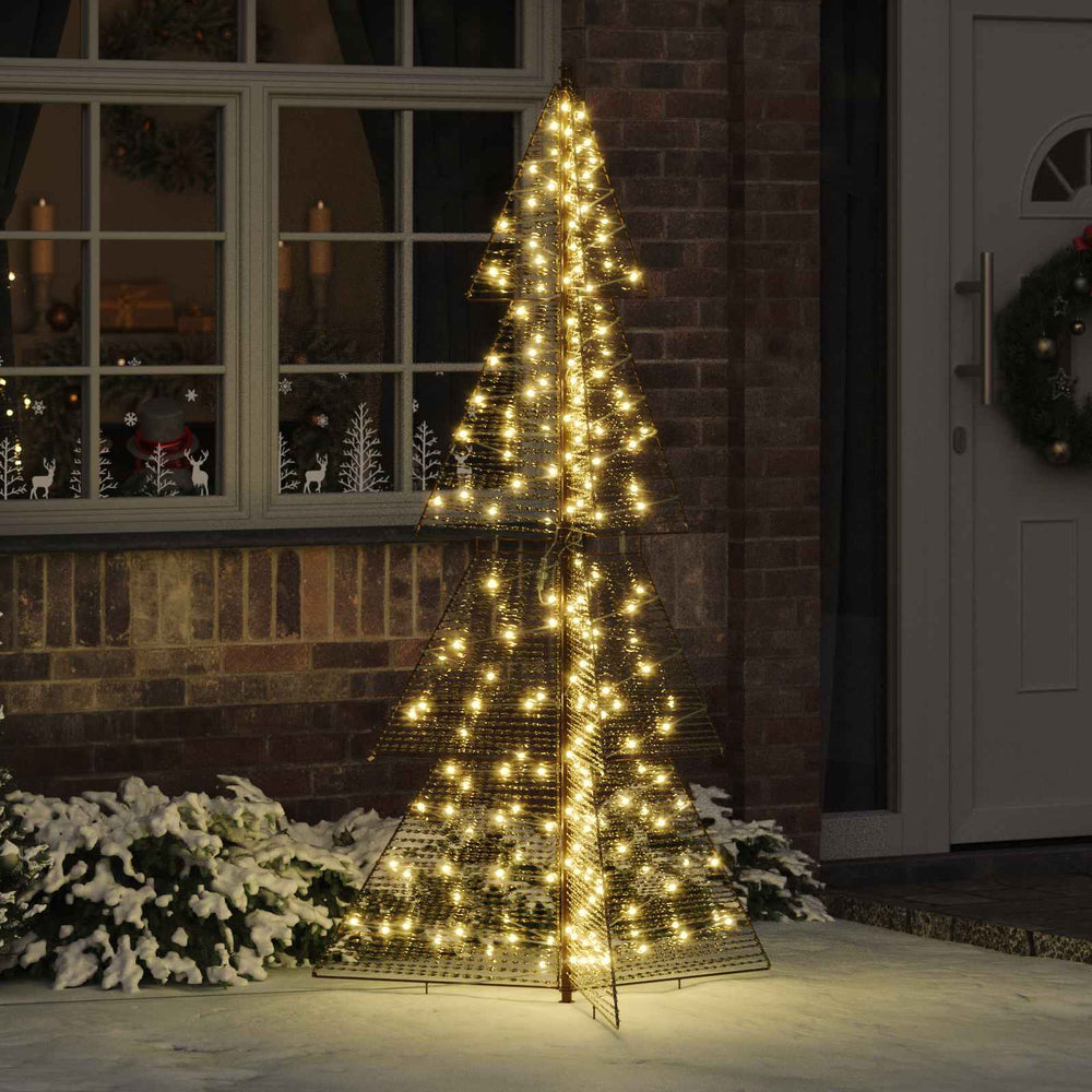 Vidaxl kerstboom met 240 led warmwit 180 cm pet