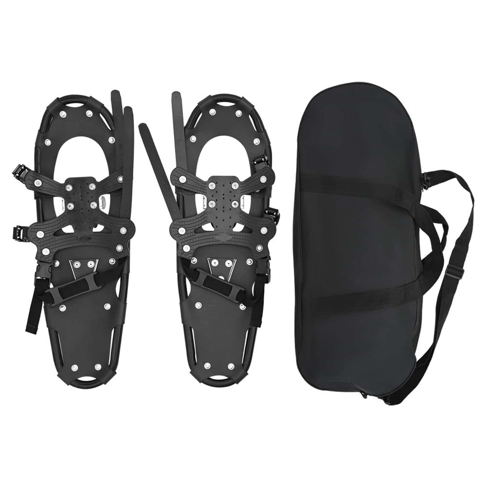 Vidaxl 3 in 1 sneeuwschoenen zwart 25 inches aluminium en hdpe